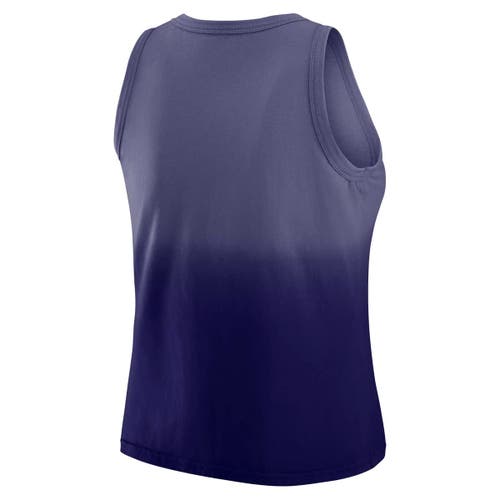 Wear By Erin Andrews X Gracie Hunt Purple Baltimore Ravens Ombre Tank Top In Purple