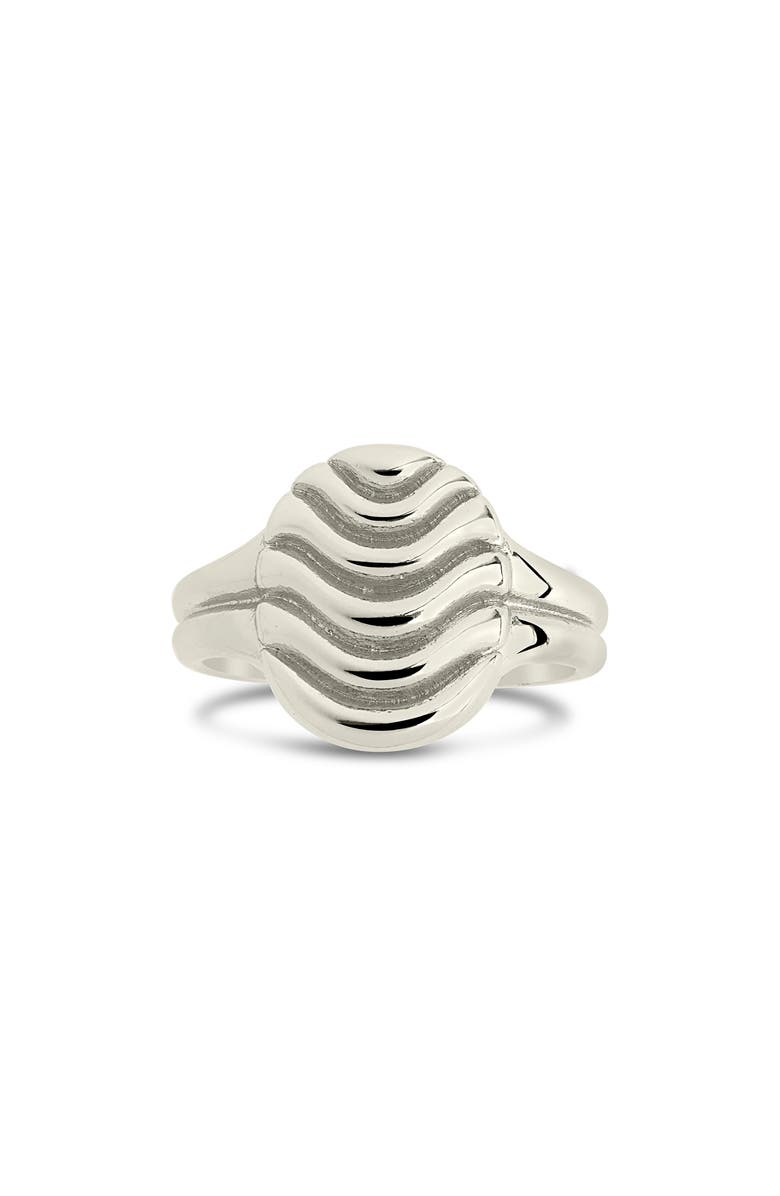 Sterling Forever Livia Textured Ring, Alternate, color, 