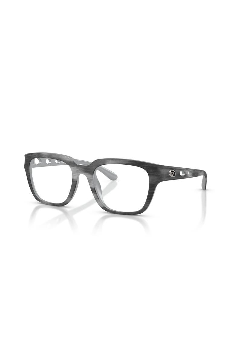 DIESEL<sup>®</sup> 52mm Square optical glasses, Main, color, Black