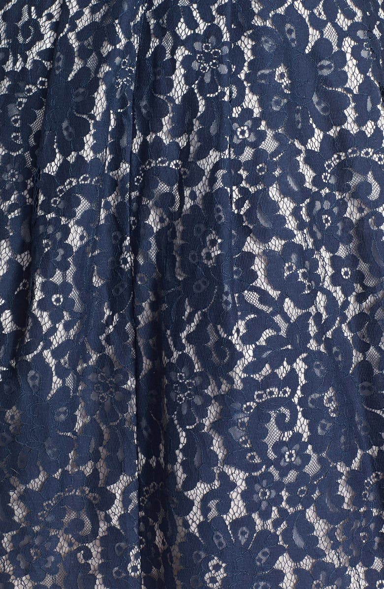 Eliza J Lace Fit & Flare Dress, Alternate, color, 