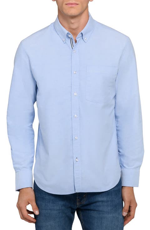 Solid Oxford Woven Long Sleeve Basic