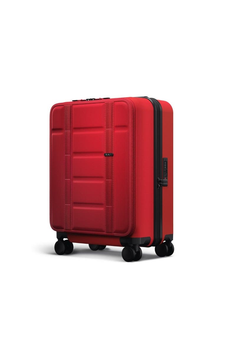 Ramverk Hardside 21 Inch Carry On Luggage  Spinner with Zipper Front Access Pocket, Main, color, Sprite Lightning Red