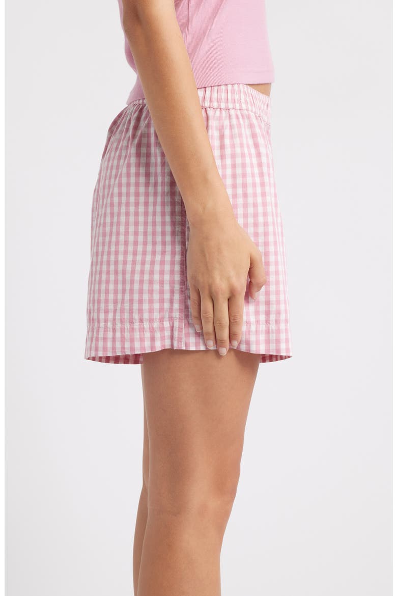 Oversize Boyfriend Boxer Shorts, Alternate, color, PINK LUELLA GINGHAM