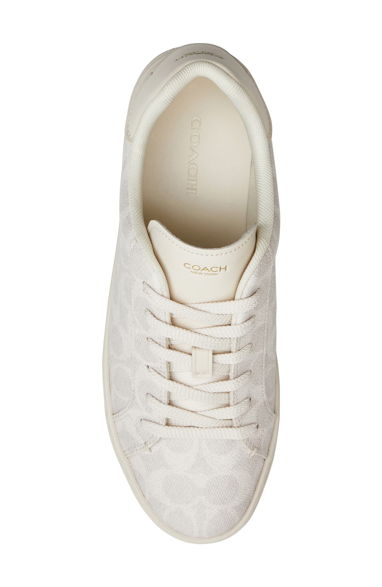 COACH High Line Signature Sneaker, Alternate, color, Off White