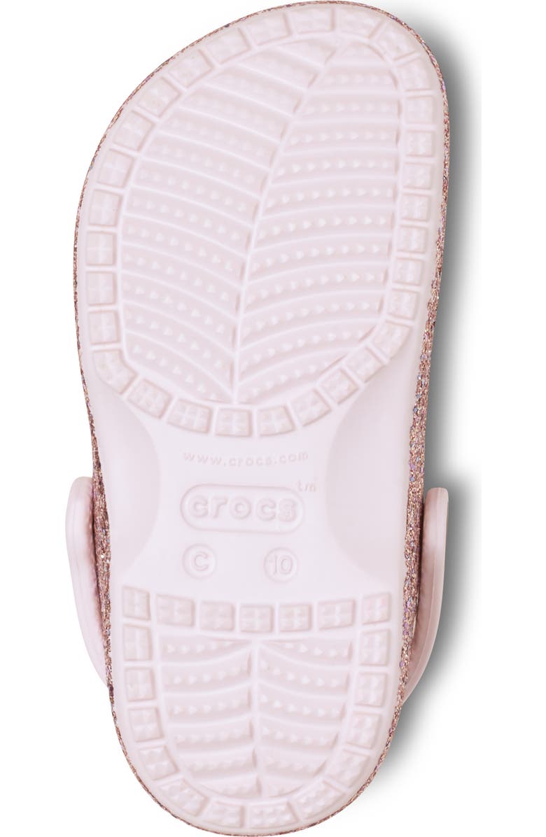 CROCS Kids' Baya Glitter Clog, Alternate, color, Barely Pink