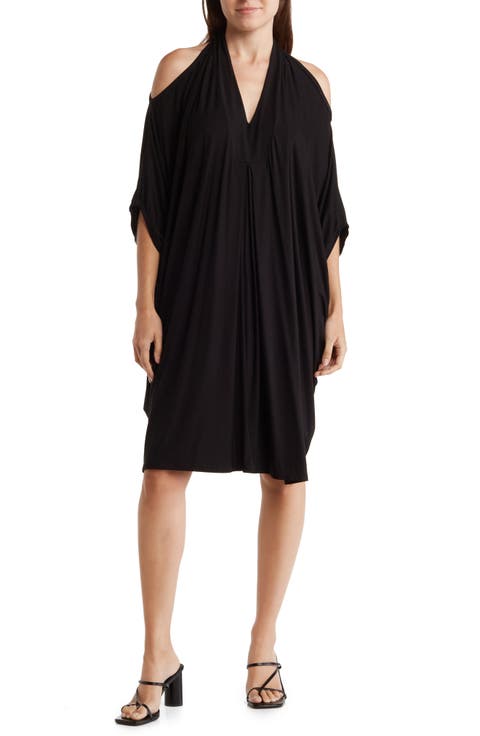 Cold Shoulder V-Neck Dress