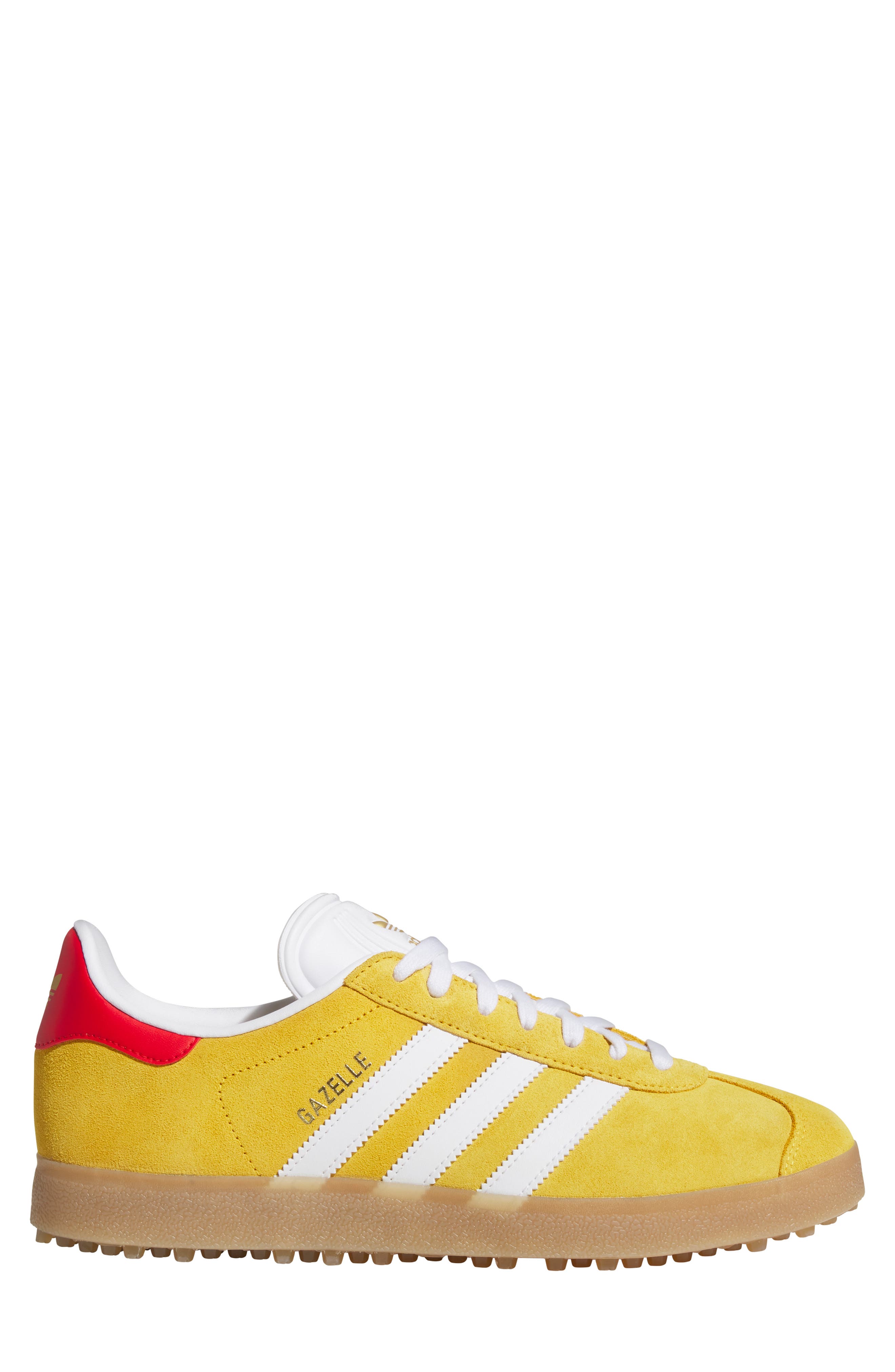 Gazelle Golf Sneaker, Alternate, color, GOLD/ WHITE/ SCARLET
