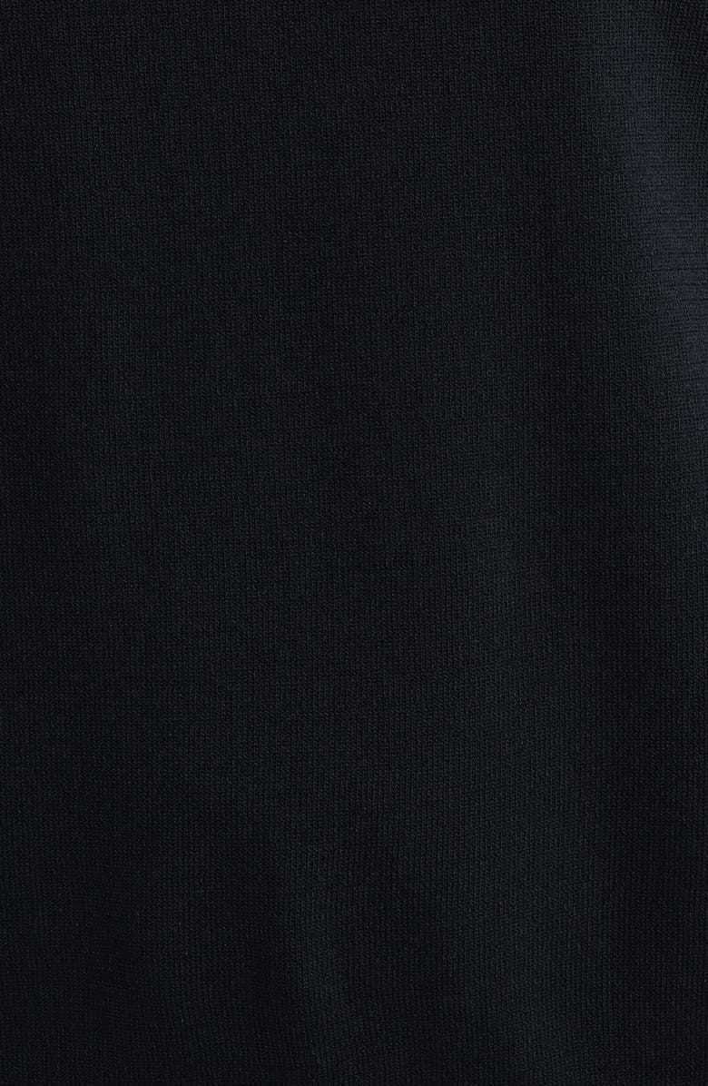 Anne Klein 3D Floral Appliqué Yoke Sweater, Alternate, color, Anne Black