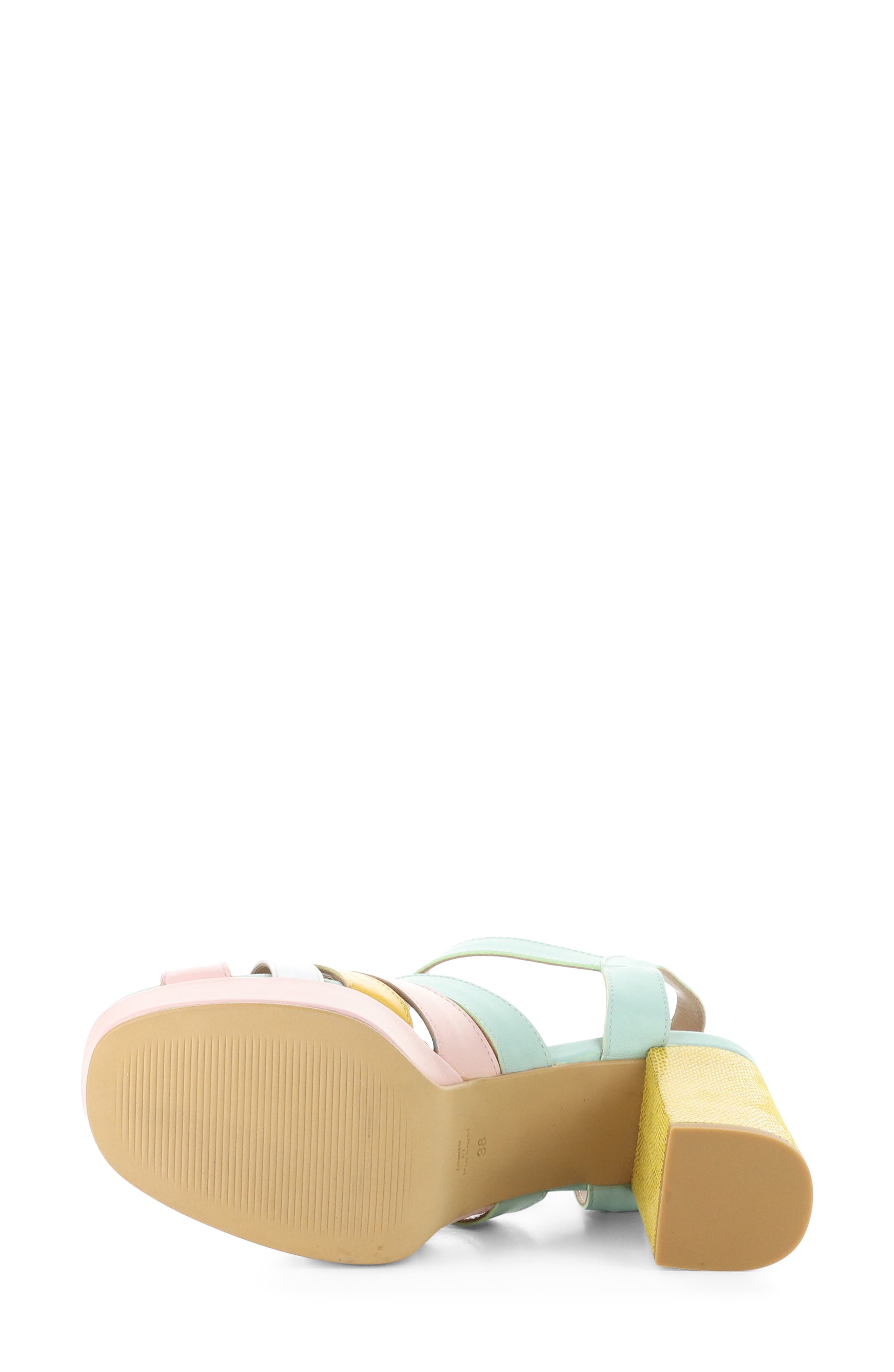 Etir Ankle Strap Platform Sandal, Alternate, color, YELLOW MULTI