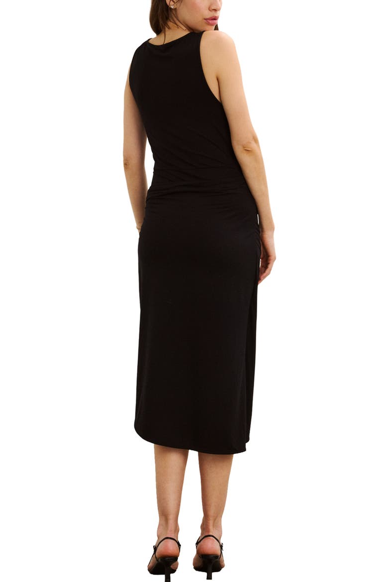 The Rachel Wrap Dress, Alternate, color, Black