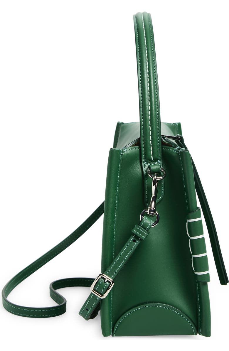 JW Anderson Loafer Leather Top Handle Bag, Alternate, color, Pine 555