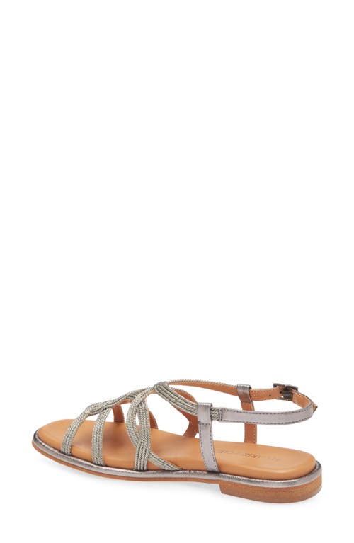 Regarde Le Ciel Elma Ankle Strap Sandal In String/antique Grey