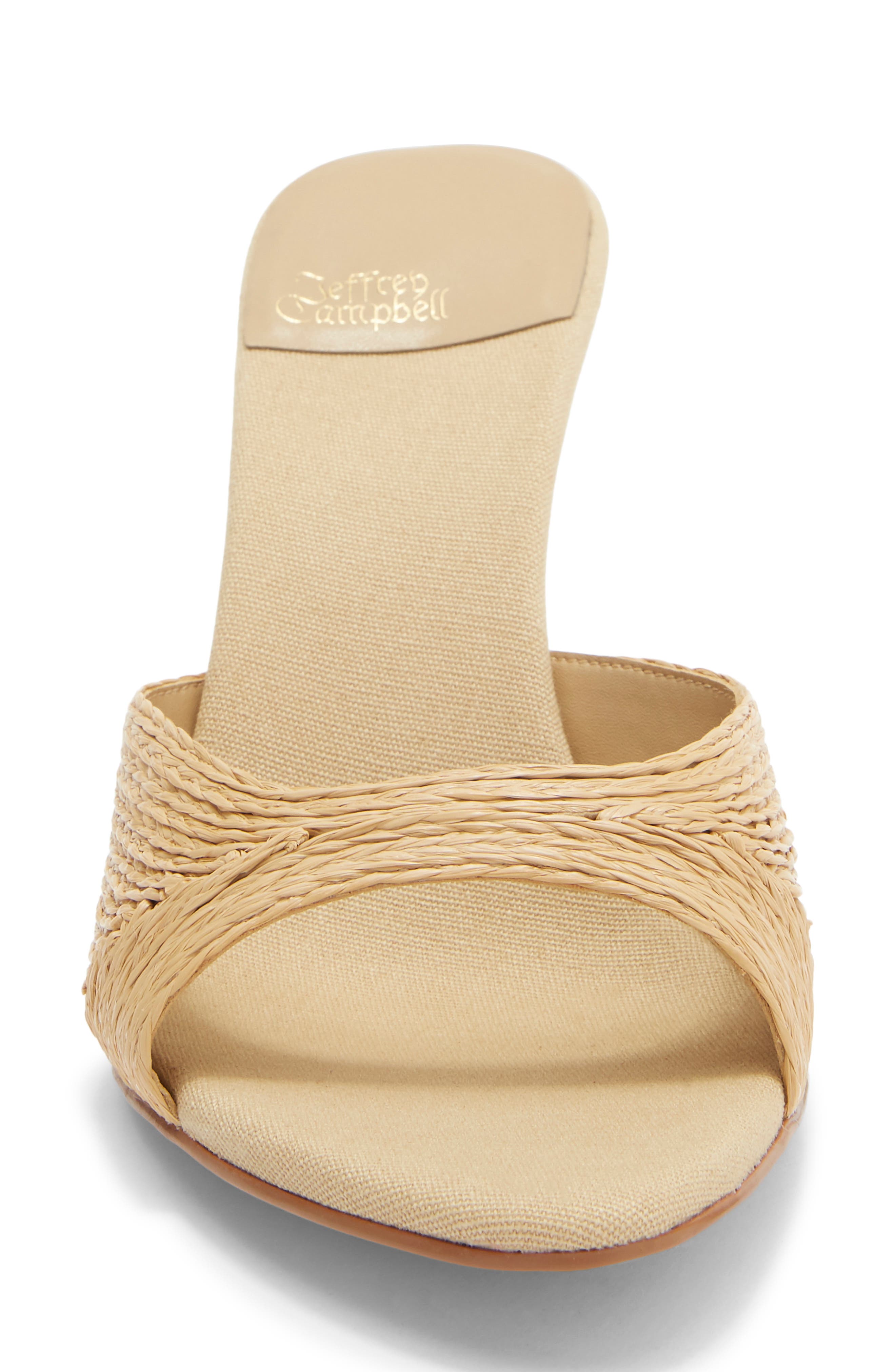 Agent Slide Sandal, Alternate, color, NATURAL RAFFIA