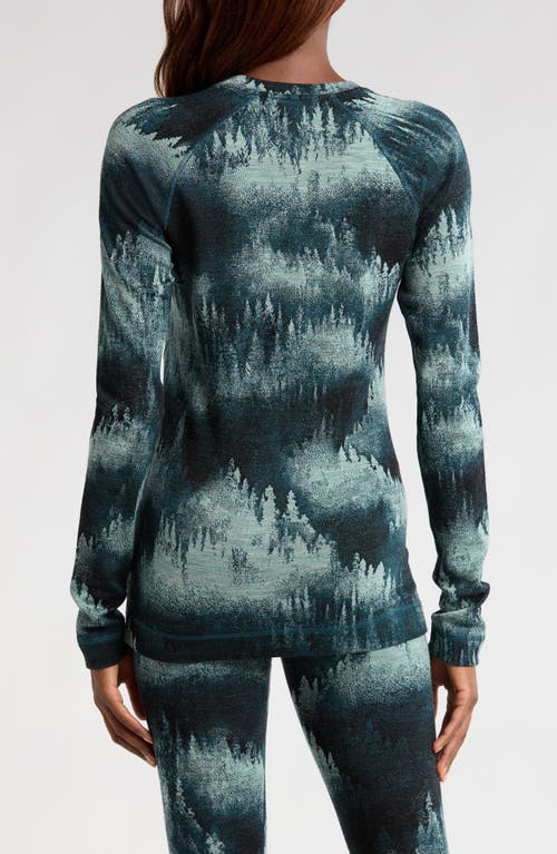 Smartwool Intraknit™ Thermal Max Merino Wool Base Layer Pullover In Twilight Foggy Pines