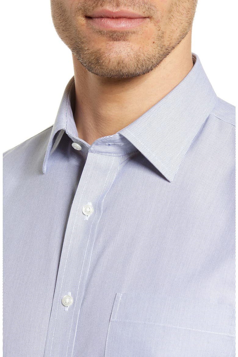 Smartcare™ Traditional Fit Stripe Dress Shirt, Alternate, color, BLUE DEPTHS