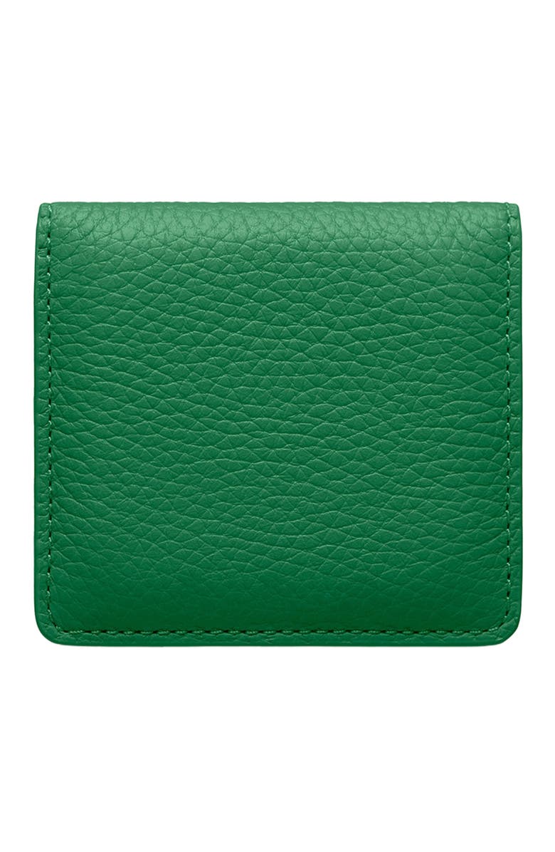 MAISON de SABRÉ Leather Compact Mirror, Alternate, color, Emerald Lily
