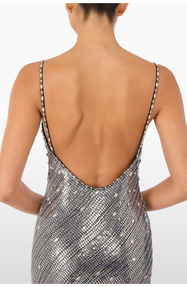 Jenny Packham Foxx Embellished Dress, Alternate, color, Liquorice