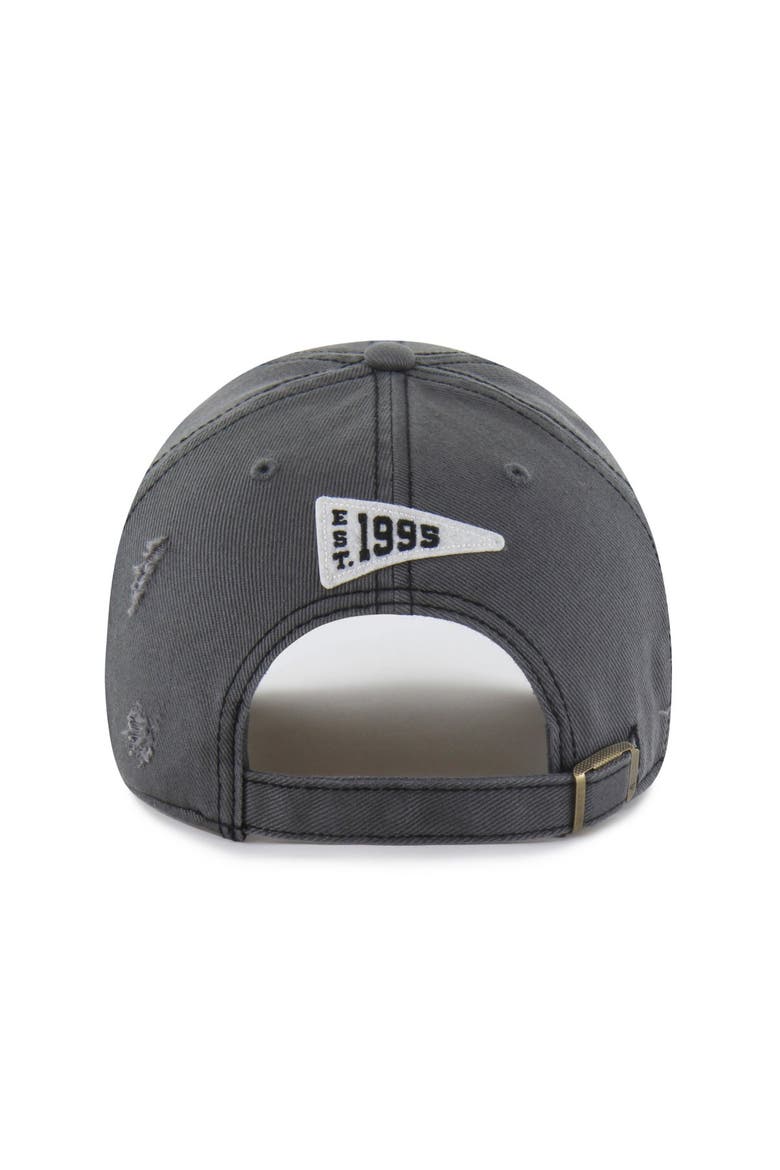 Men's '47  Charcoal Carolina Panthers Seymoore Clean Up Adjustable Hat, Alternate, color, Charcoal