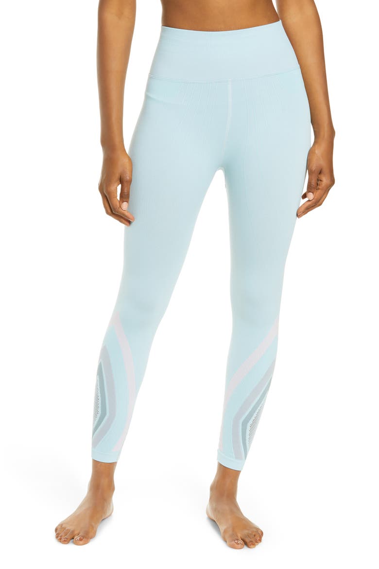 Free People FP Movement The Essence High Waist Leggings, Main, color, TEAL COMBO