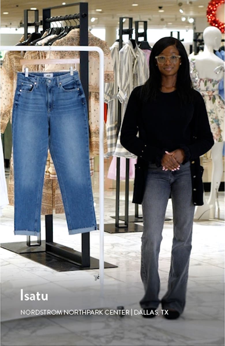 Brigitte Cuff High Waist Crop Boyfriend Jeans, sales video thumbnail