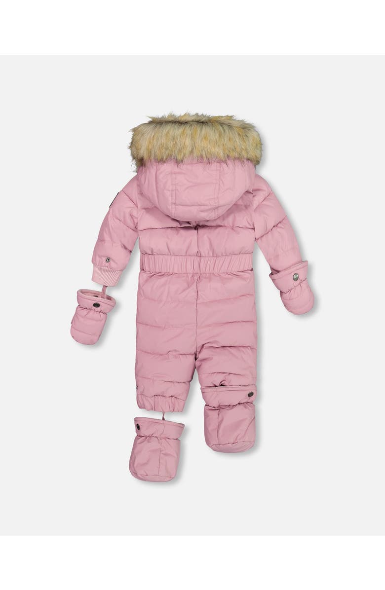 Deux par Deux Baby Girl's One Piece Baby Snowsuit Orchid, Alternate, color,