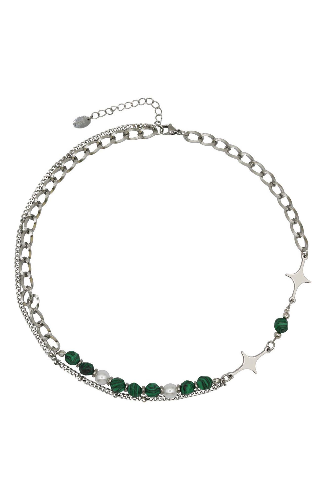 REBL Beaded Layered Necklace
