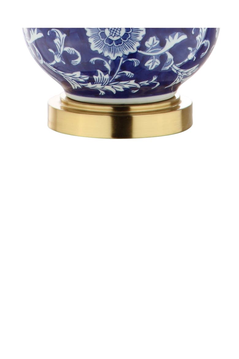 Lee 27" Ceramic Chinoiserie LED Table Lamp, Blue/White, Alternate, color, Blue/White