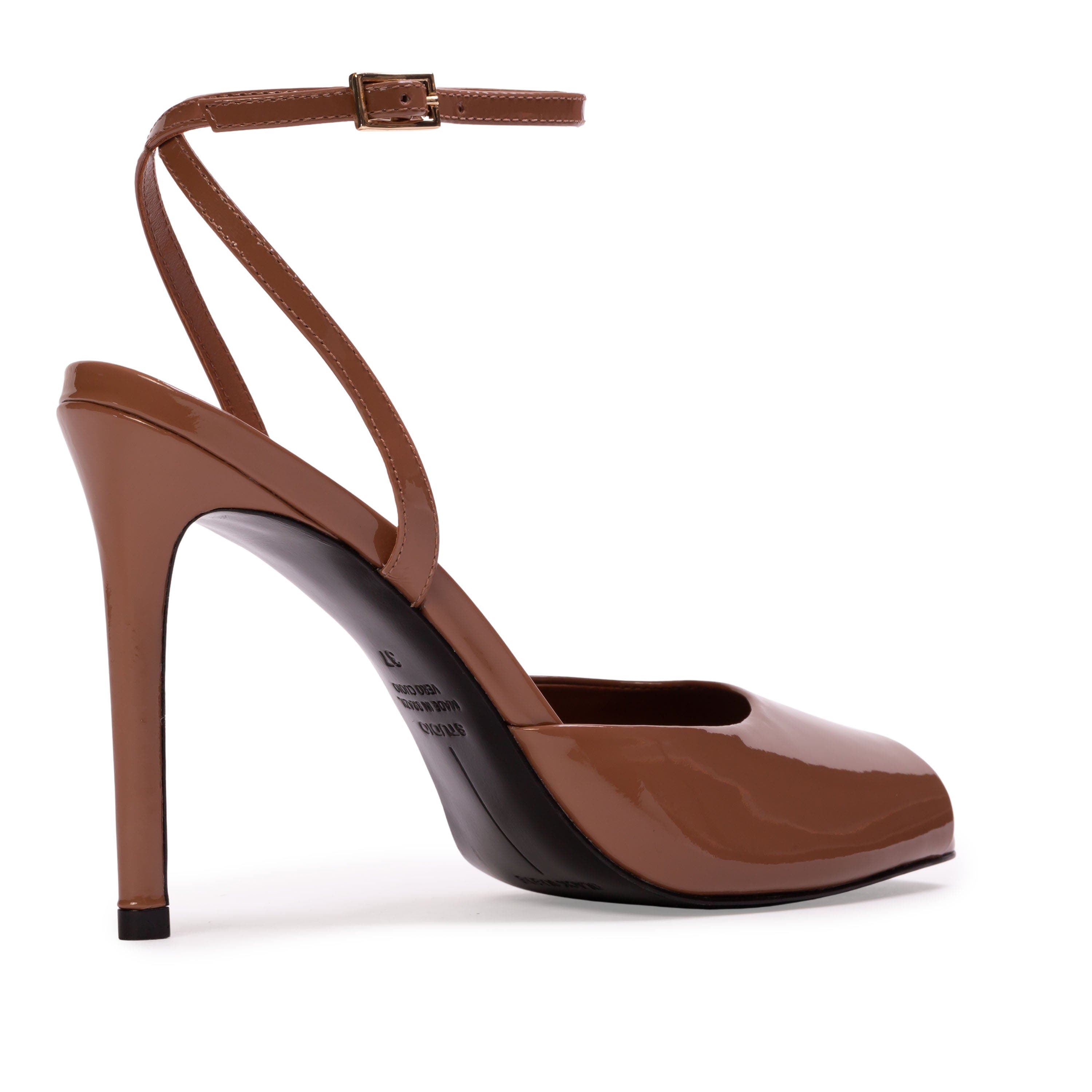 Wren 100 Sandal, Alternate, color, Mousse Patent Leather
