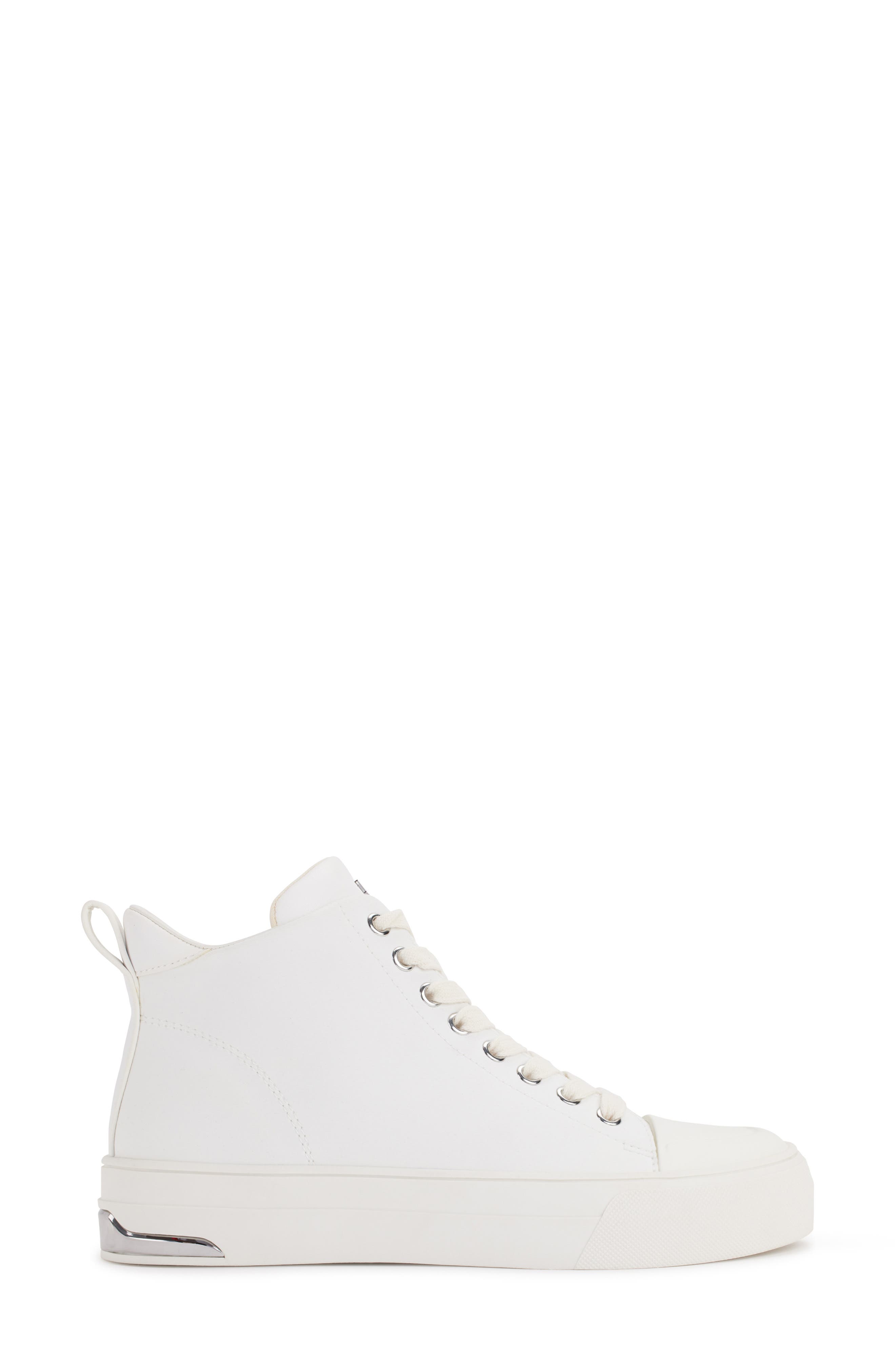 Yaser Mid Top Platform Sneaker, Alternate, color, BRT WHITE
