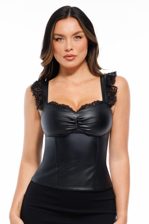 Lace Trim Sculpting Camisole Top