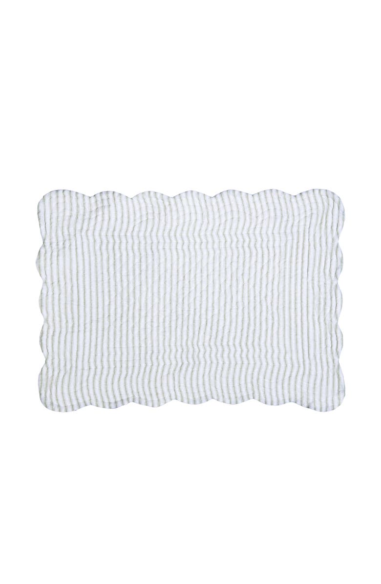 C&F Home Lavender Fields Reversible Machine Washable Scallop Quilt Placemats Set of 6, Alternate, color, Purple