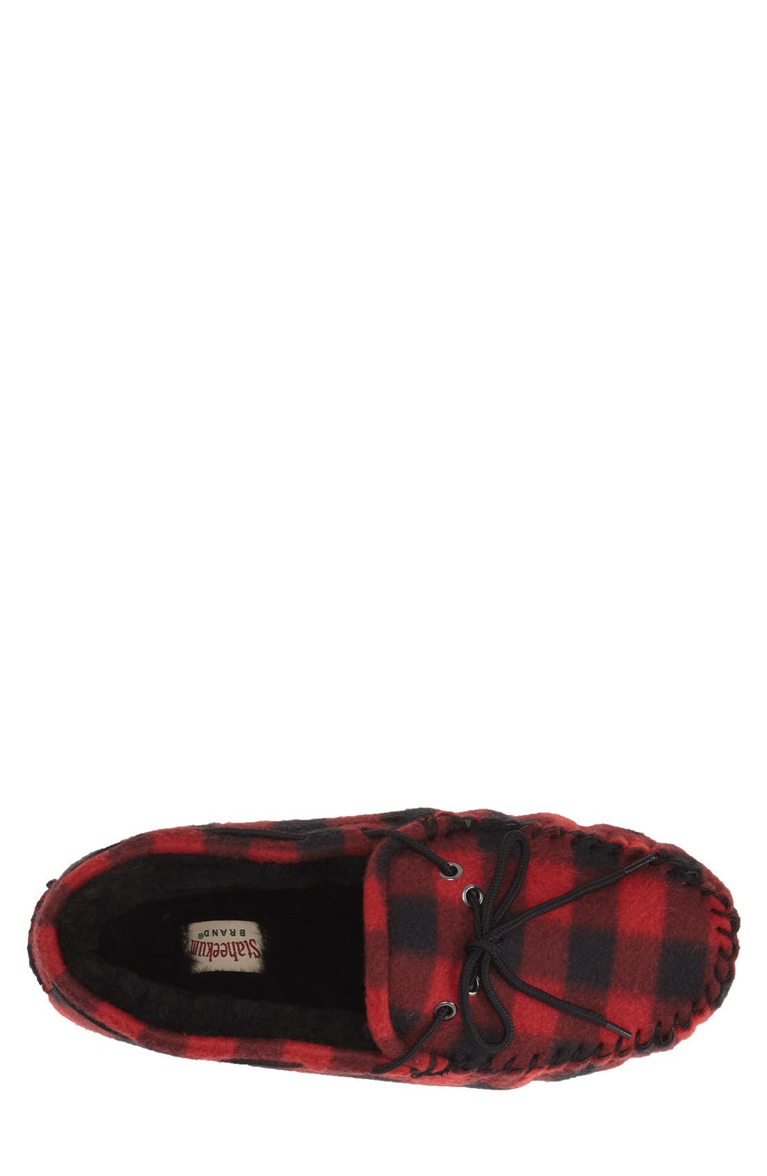 'Piedmont' Genuine Shearling Lined Slipper, Alternate, color, RED