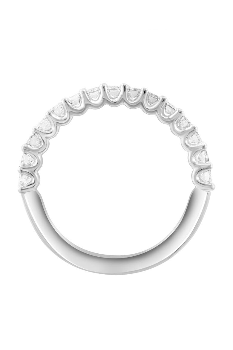 14K White Gold Lab-Grown Emerald Cut Diamond Band Ring, Alternate, color, 14K Gold