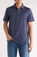 Bugatchi Victor OoohCotton® Golf Print Polo
