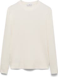 MANGO Rib Crewneck Sweater