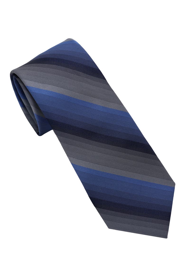 Bold Stripe Tie, Main, color, NAVY/CHARCOAL