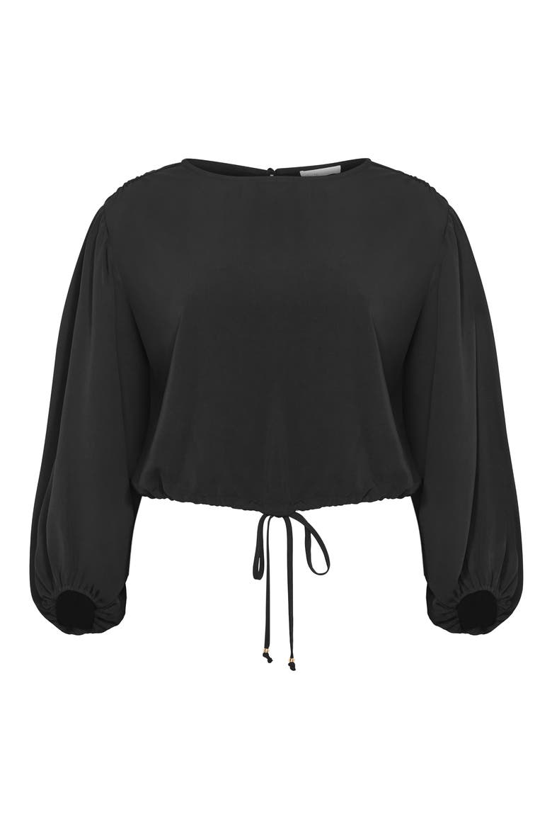 Elise Long Sleeve Top, Alternate, color, BLACK