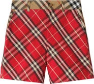 Burberry Check Cotton Shorts