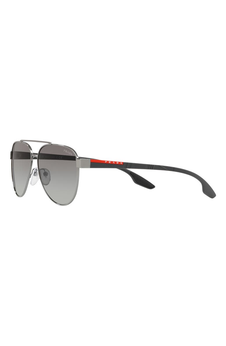 PRADA SPORT 58mm Gradient Pilot Sunglasses, Alternate, color, 