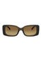 52mm Pillow Gradient Polarized Rectangular Sunglasses