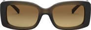 Versace 52mm Pillow Gradient Polarized Rectangular Sunglasses