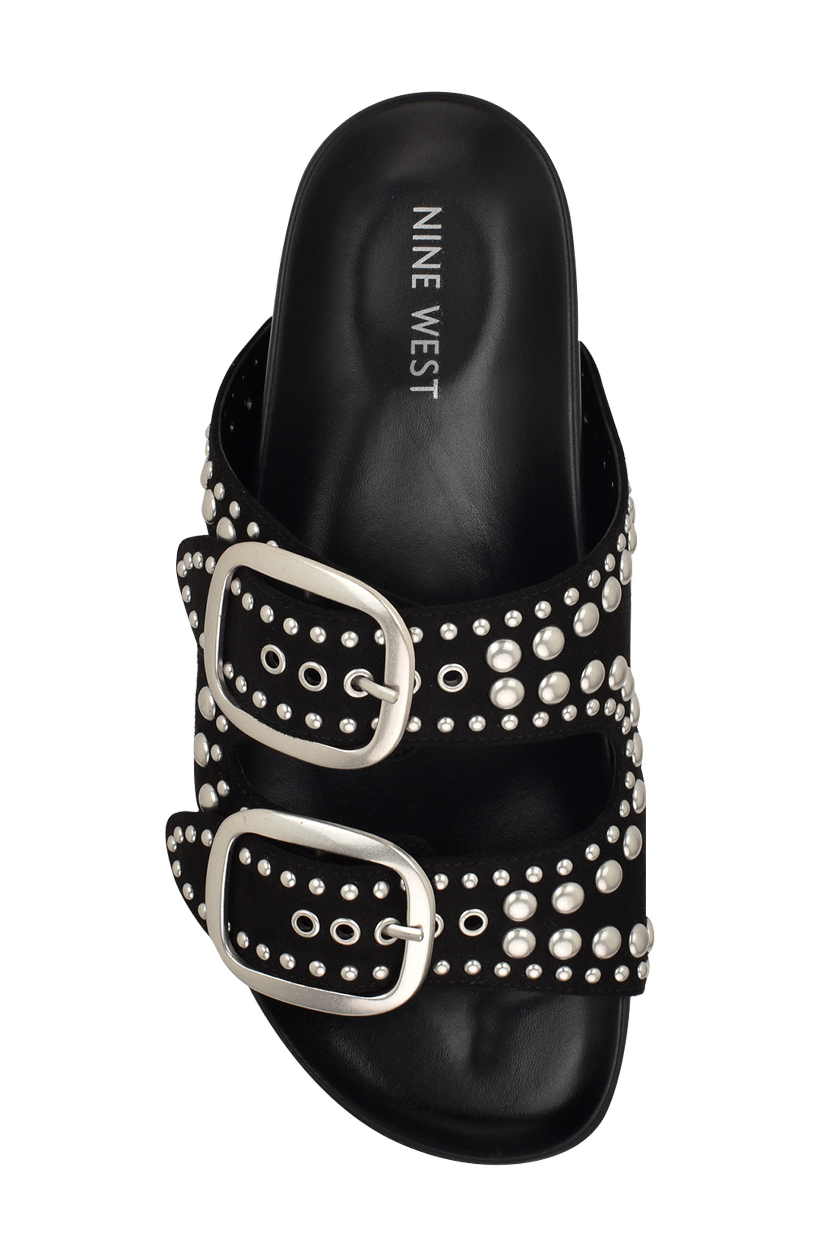 Nine West Flinne Studded Platform Sandal, Alternate, color, 