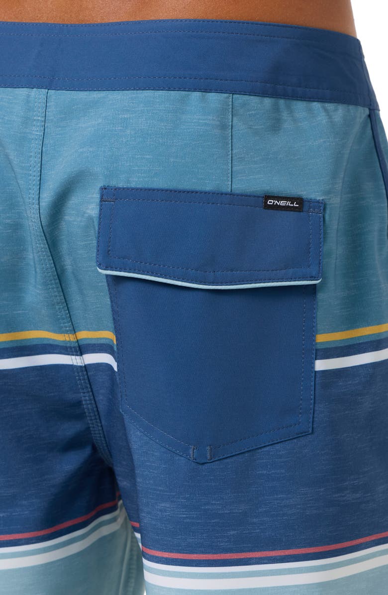 O'Neill Lennox Scallop Swim Trunks, Alternate, color, Aegean Blue