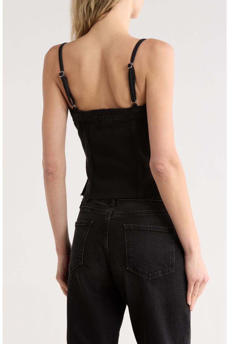 Coco Denim Bustier Top, Alternate, color, VANA