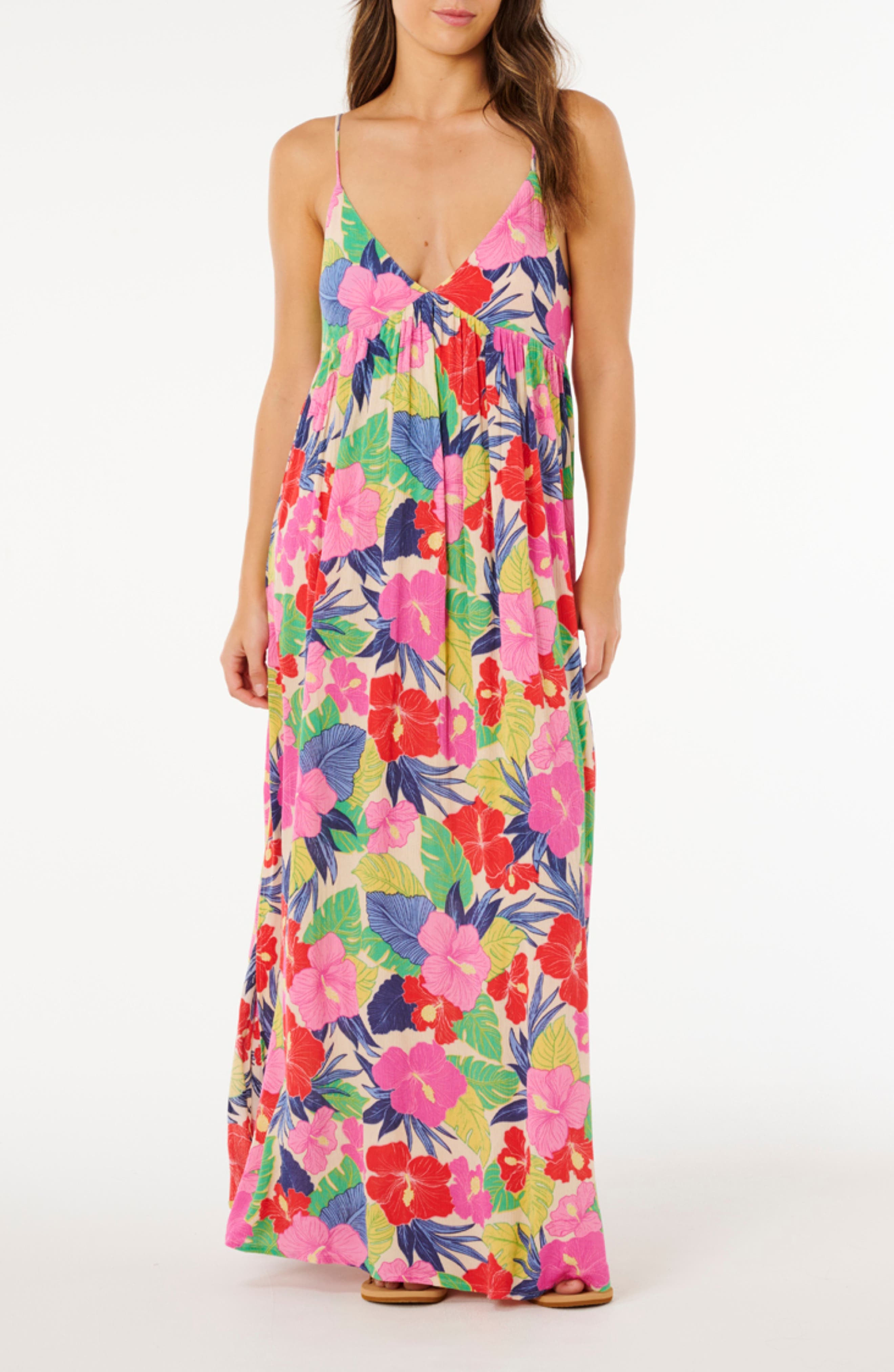 Floral Print Sleeveless Maxi Dress - image 5
