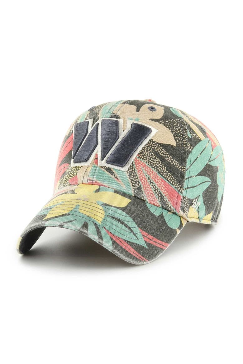 Women's '47 Washington Commanders Plumeria Clean Up Adjustable Hat, Main, color, Burgundy