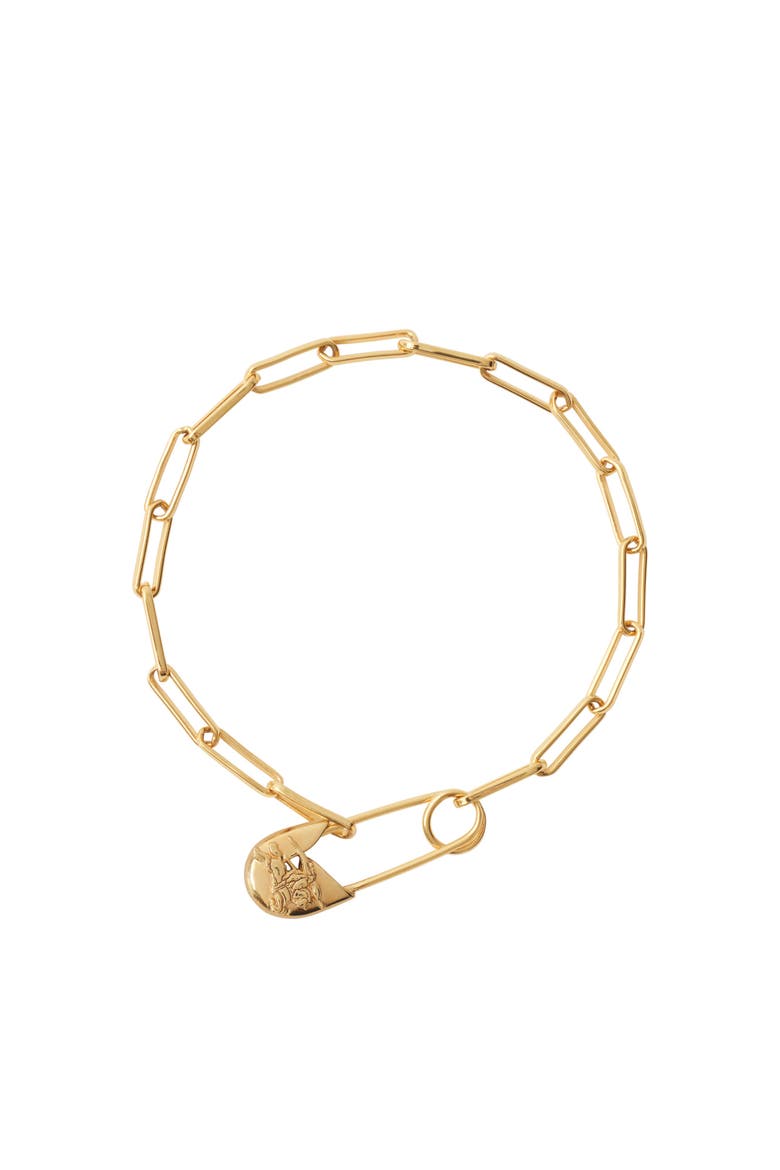 Knight Pin Bracelet, Main, color, Gold