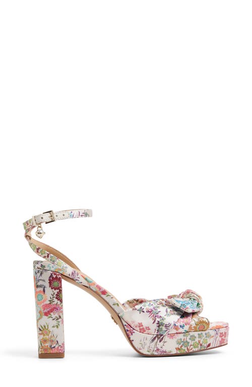 Ted Baker Hallie Ankle Strap Platform Sandal In Multi