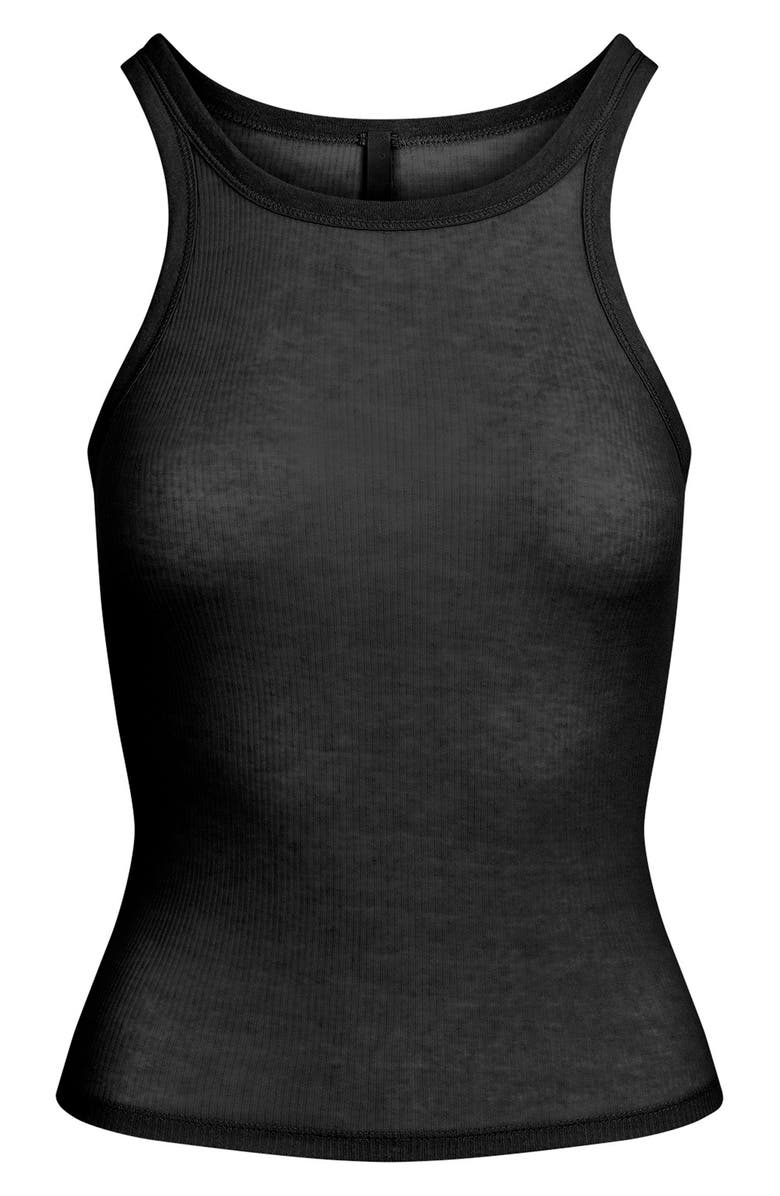 SKIMS Sheer Rib Tank, Alternate, color, Soot