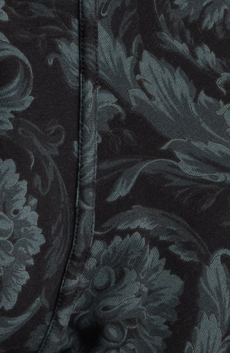 Versace Barocco Print Boxer Briefs, Alternate, color, Black Grey